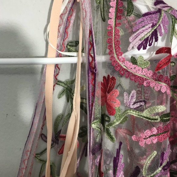 RAGA  In the Fields Mini Dress Sz Medium Women'sFloral Pattern Multicolor - Picture 5 of 6